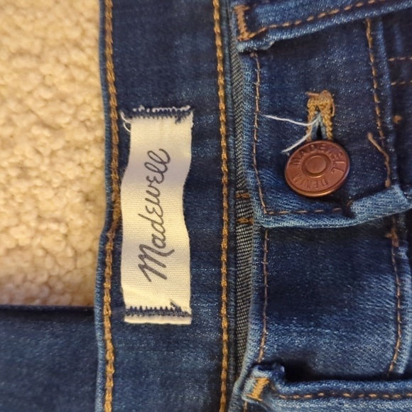 Madewell Dark Wash Denim 10" High Rise Skinny Jeans Size 27 - Picture 2 of 10